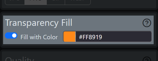 Transparency Fill Color