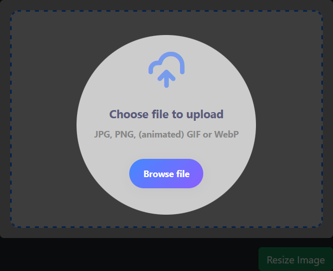 Upload dragbox selector